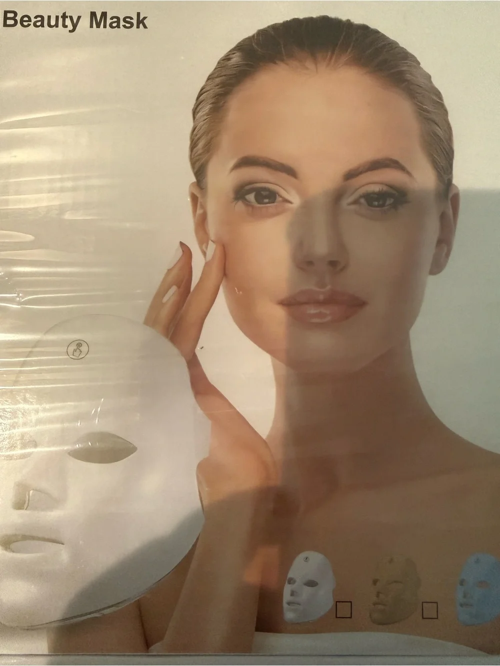 LED Light Therapy Face Mask Skin Rejuvenation Beauty Device NEW